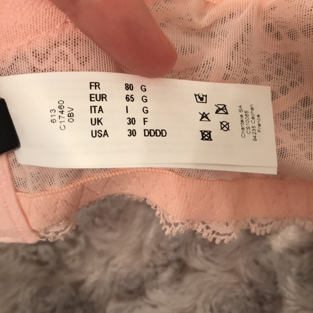 Chantelle Light Pink Merci Demi Underwire T-Shirt Bra 30DDDD NWT - Picture 8 of 14